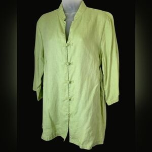 Linen Lime Tunic 1X